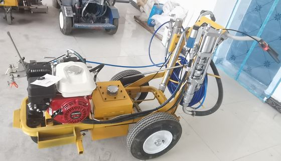 वायुहीन छिड़काव फुटपाथ लाइन स्ट्रिपिंग सड़क चिह्नित उपकरण ठंडा पेंट एकल बंदूक