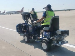 982 दो घटक छिड़काव लाइन स्ट्रिपिंग मशीन