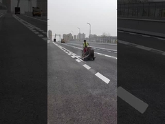 सीट के साथ प्रेरित थर्माप्लास्टिक सड़क चिह्न मशीन धक्का